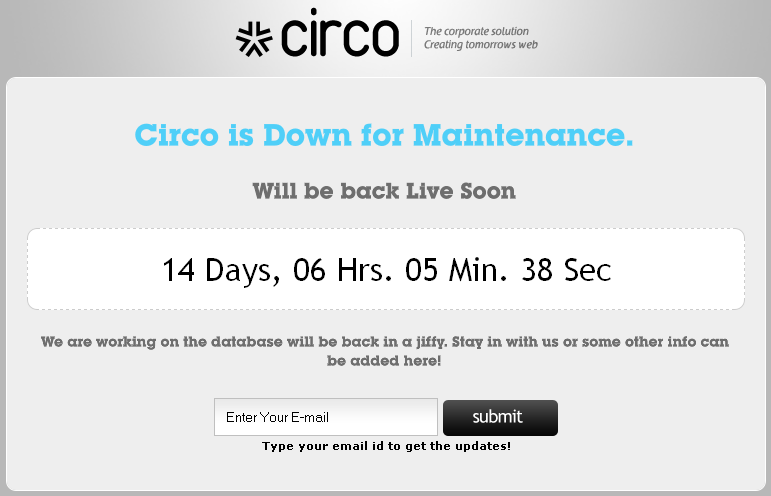 Circo will be Live Soon. 14 Days. 06 Hrs. 05 Min. 38 Sec.