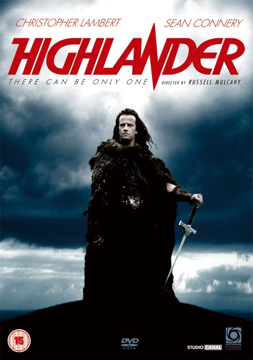 Filmaffischen för 'Highlander'.